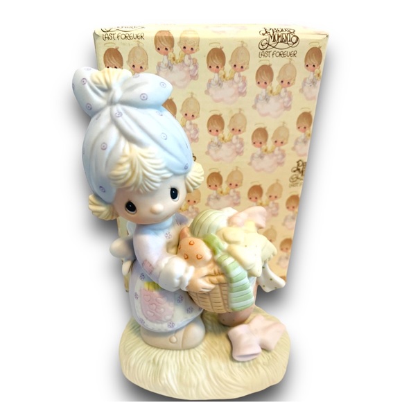 Precious Moments Figurine Be Not Weary In Well Doing Vintage Figurine - Picture 9 of 9